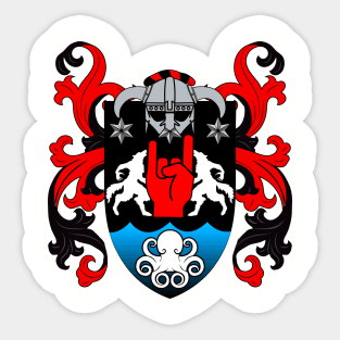 Modern Niall of the Nine Hostages Coat of Arms Sticker